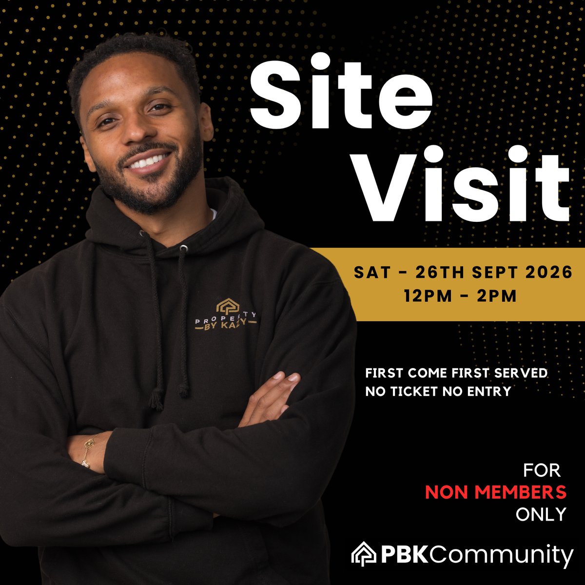 NON MEMBERS Site Visit (Saturday - 26th September 2026)