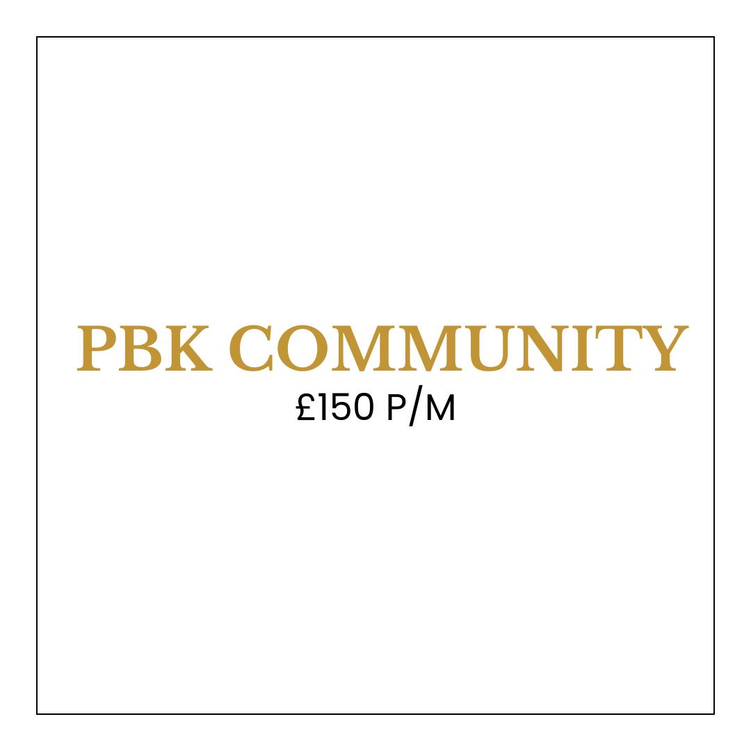 PBK COMMUNITY £150 p/m